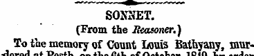 SOJfiJET. (From the Reasoner.) To the me...