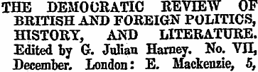THE DEMOCRATIC REVIEW OF BRITISH AUD FOR...