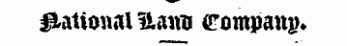 ^ ationnl lianu comp any*