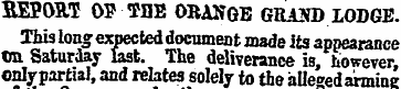 BEPOM OF THE ORANGE GRAM) LODGE. This lo...