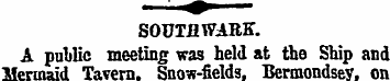 SOUTHWARD. A public meeting was held at ...
