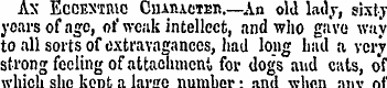 Ax Eccentric CuinACTEU.—An old lady, six...