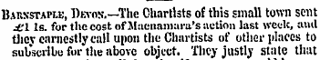Barnstaple, Devon.—The Chartists of this...