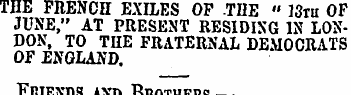THE FRENCH EXILES OF THE " 13m OF JUNE,"...