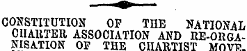 CONSTITUTION OF THE NATIONAL CIIAUTER AS...