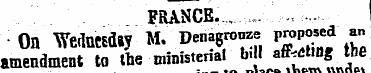 FRANCE... ... .... ' OH WedMEdW M. Denag...