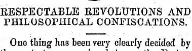 RESPECTABLE REVOLUTIONS AND PHILOSOPHICA...