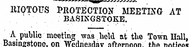 1U0TOUS PROTECTION MEETING AT BASINGSTOK...