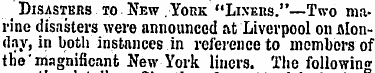 Disasters to New . Youk "Lixehs."—Two ma...