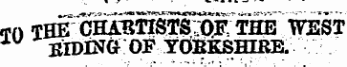 «pfi TH^ ciSRTliSTS /Qi : tbde west X BIDING OF YdBESHIRE.