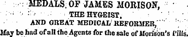 . MEDALS . OF JAMES MORISON, '¦' :; THEH...