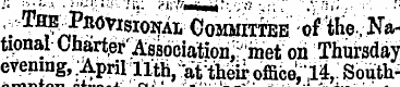 •; ^Provisional Committee of the, Nation...