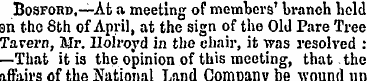 Bosford,—At a meeting of members' branch...