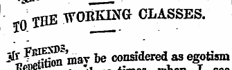 «o THE WORKING CLASSES. jlr ^^-n ' mav h...