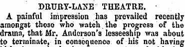 DRTJRY-LANE THEATRE. A painful impressio...