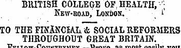 BRITISH COLLEGE OF: HEALTH, '; New-road,...