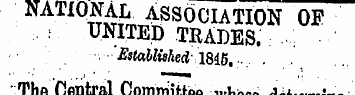national Association of UNITED TRADES. E...