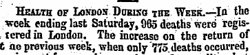 Health of Loraos Dobiso the Week.—In the...