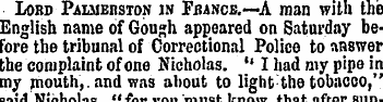 Lobd Palmerston in Fbance.—A man with th...