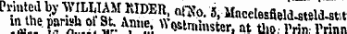 '«„ • ?.? u ^ ° .¥;. A ? ,I S'. ft ostminster, at the-. . Frin. . lYmn