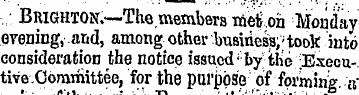 .,; Brighton.—The members melon Monday e...