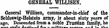 GENERAL WILLISES. General Willisen, comm...