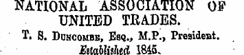 NATIONAL ASSOCIATION OF UNITED TRADES. T...