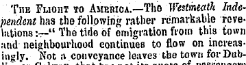 The Flight to America.—Tho Westmeath Ind...