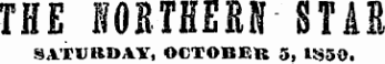 THE NORTflEM STAB SATUBDAY, OCTOBER 5, IS50.