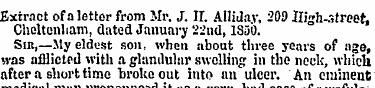 Extract of a letter from Mr. J. II. AIHJ...