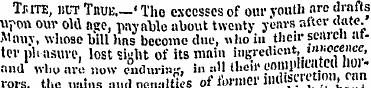 Tiute, nor Tuue. — « The excesses of our...