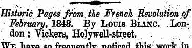 Historic Pages from;the French Revolutio...