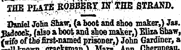 THE PI4 TB . ROBBERY; HT * THE STRAND. D...