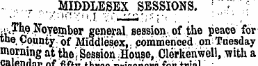 - ,,.. r ... . MIDDLESEX SESSIONS. ; J[ ...