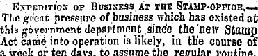 Expedition of Business at the Stamp-offi...