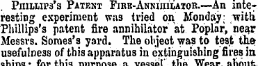 . Phillips's Patent Pire-Annihilator.—An...