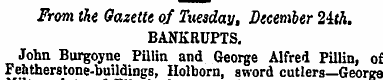 From the Gazette of Tuesday, December 2i...