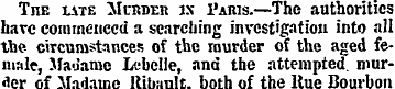 The late Mcisder jx l'Ams.—The authoriti...