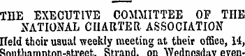 THE EXECUTIVE COMMITTEE OF THE NATIONAL ...