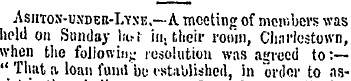 Asiitos-uxder-Lyne. —A meeting of member...
