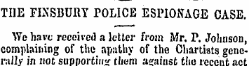 THE FD.SBURY POLICE ESPIONAGE CASE. Wo h...