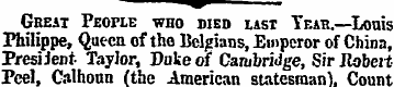 Great People who died list Yeah.—Louis P...