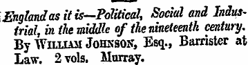 England as it is—Political, Social and I...