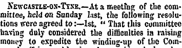JTewcastle-ox-Ttxe.—At a meeting of the ...