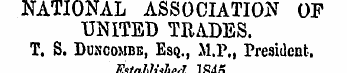 NATIONAL ASSOCIATION OP UNITED TRADES. T...