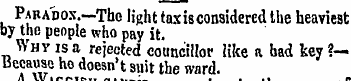 Paradox. —The light tax is considered th...