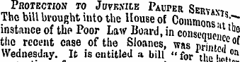 Protection to Juvenile Pauper Serviv, Th...