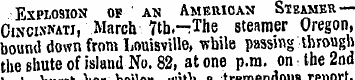 Explosion of an American Steamer — Cinci...