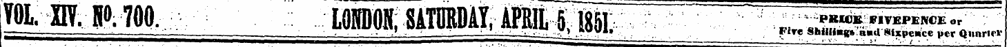 TOL. BI P.700. ¦ LflUDONi SATURDAY, APE ...