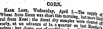 CORN. Mask Lane, Wednesday, April 2.-Th<...
